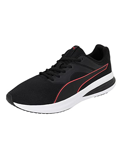 Puma Unisex-Adult Transport Black-High Risk Red Walking Shoe - 7 UK (37702803)