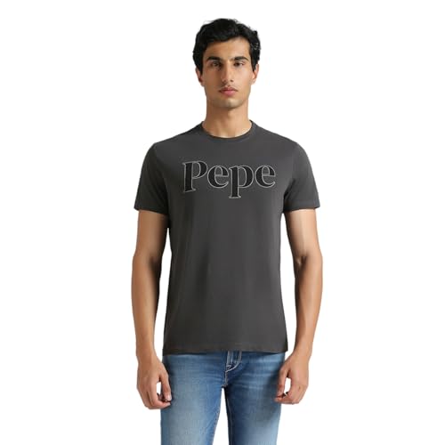 Pepe Jeans Men's Slim Fit T-Shirt (PM509926_Thunder Grey