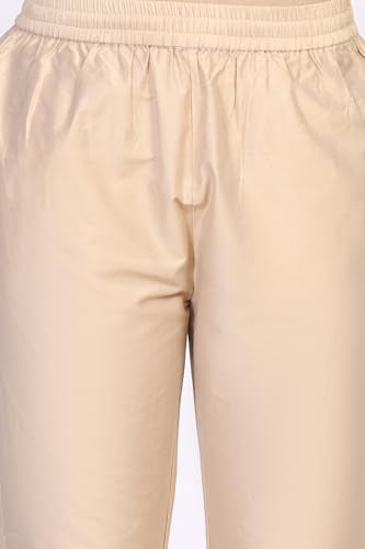 W for Woman Off-White Floral Printed Lace Trim Straight Tissue Kurta with Straight Pant and Dupatta Set (WS13276-126620-XS)