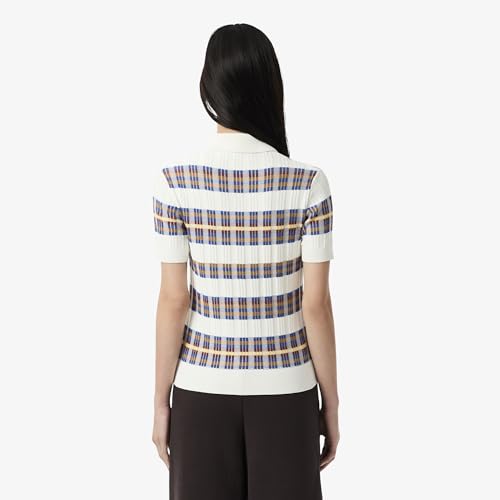 Lacoste Women's Polyester Blend Modern Sweaters (AF41426Q1_White-6QI_40)