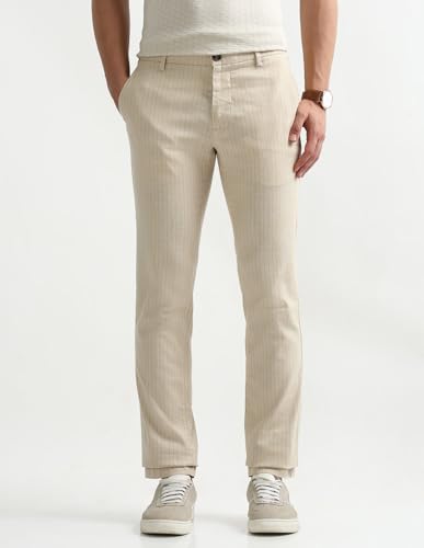 Arrow Men Beige Casual Trouser_ASAETRO2997_32