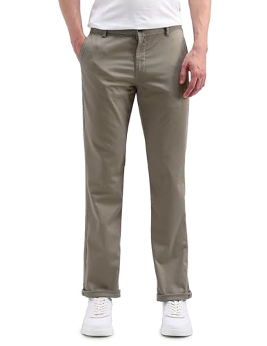 Arrow Sports Men's Regular Casual Pants (ASAITR2447_Khaki