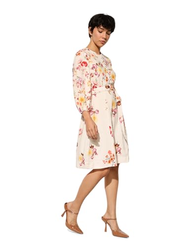 ONLY Women's Fit and Flare White Dress