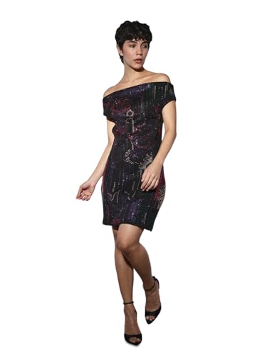 ONLY Women's Regular Fit Black Dress