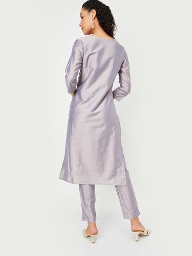 Max Women's Rayon Kurta Set (CTKST42028_Lilac