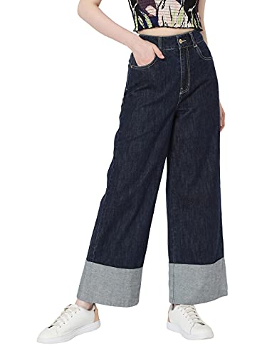 VERO MODA Women's Slim Jeans (295438501-Dark Blue_Dark 27)