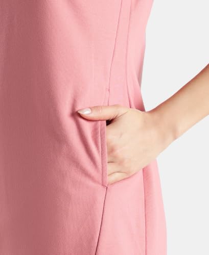 Jockey A195 Women Super Combed Cotton Regular Fit Dress with Side Pockets_Brandied Apricot_XXL