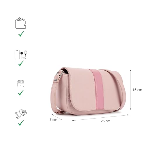 Fastrack On the Go Sling Bag for Women| Compact Crossbody with Magnetic Closure Flap, Adjustable Strap & Internal Zipper Pocket | Trendy Everyday Sling Bag for Women
