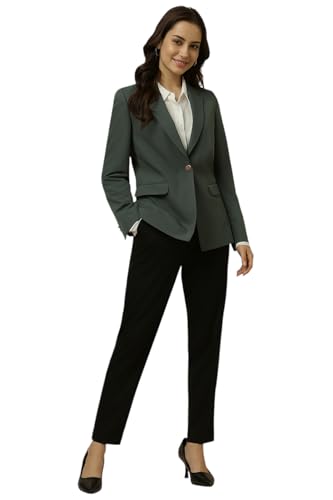 Allen Solly Women's Blazer (AHBZWRGPK88687_Grey