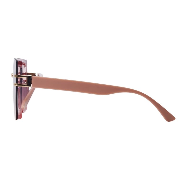 HASHTAG EYEWEAR Latest & Stylish Sunglasses for Women | Fashionable & Lightweight Eyewear, 100% UV Protected Sunglass with Maximum Clarity (Pink)
