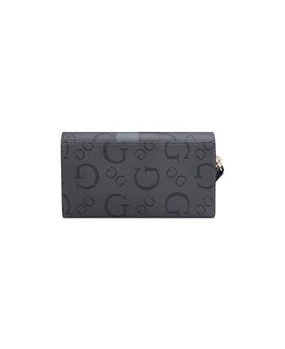 Guess Coal Printed Zipper Wester Phone Organizer Zip Around Wallet
