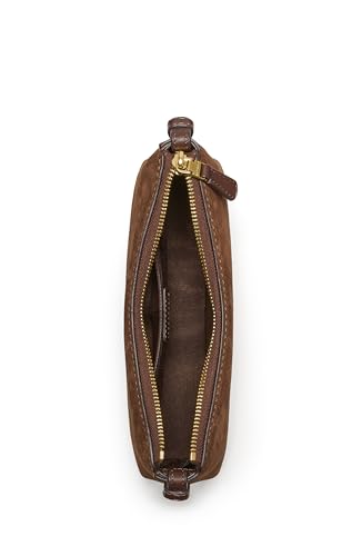 kate spade new york womens Loop Pebbled Leather Crossbody, Hot Fudge Suede, One Size