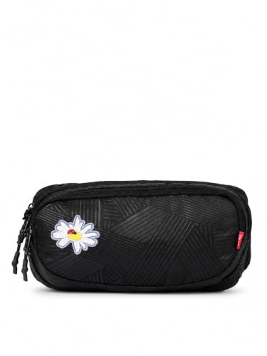 Wiki(Petal Fannypack Luggage Trolley Bag)-25.4 cm, (3L), Lightweight Polyester, No Lock, Premium Anti-Theft Zippers, 360° 8 Silent Wheels, Carry On Trolley, Blue(SLD_Blu)