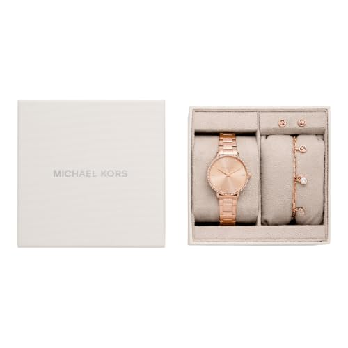 Michael Kors Pyper Rose Gold Quartz Stainless Steel Watch MK7645SET