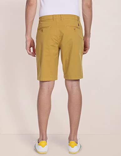 U.S. POLO ASSN. Men's Regular Shorts (USSRT1079_Mustard