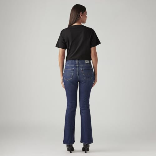 Levi's Women's 725 Dark Indigo Flared Fit High-Rise Jeans