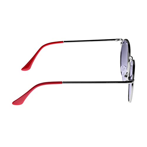 Giordano Polarized Round Unisex Sunglasses - (50 | Blue Lens)