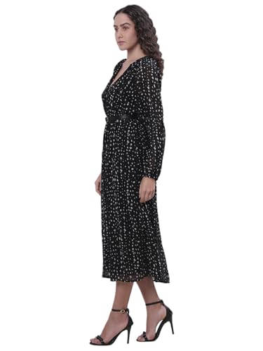 VERO MODA Womens Midi Dress Black