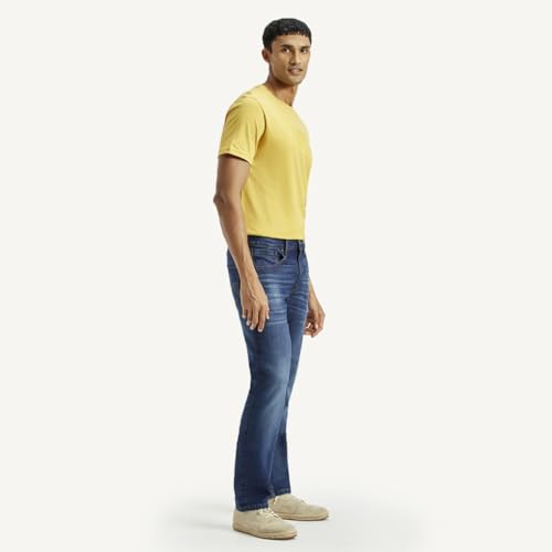 Levi's Men's Mid Indigo Slim Fit Mid Rise Jeans, 004B2-0000, 32