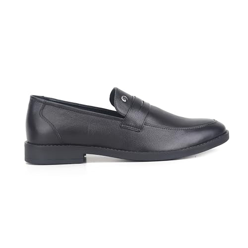 Red Chief Low Ankle Formal Slip On Shoes for Men | Black UK08