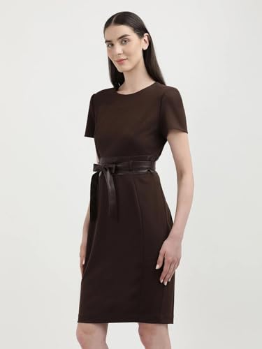 Calvin Klein Jeans Polyester Round Neck Sheath Dress