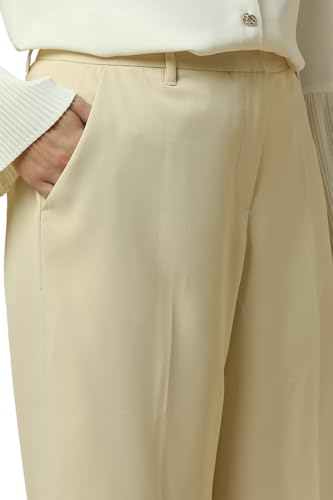 Allen Solly Women's Regular Casual Pants (AHTFWRGFO29342_Beige