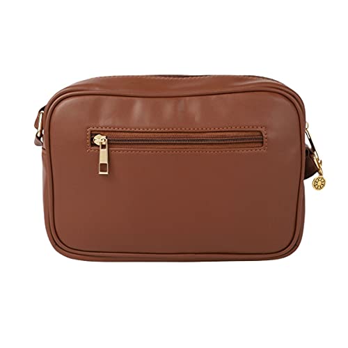 ACCESSHER stylish trendy Brown & Multi Solid Sling Bag for girls and women pack of 1