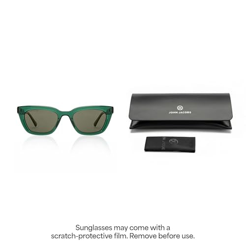 John Jacobs | Polarized and 100% UV Protected Stylish & Premium Sunglasses | Full Rim Cat Eye | JJ Tints | Women