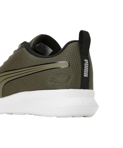 PUMA Mens Rush Racer Olive-Black-Grey Fog Sneaker - 6 UK (39584004)