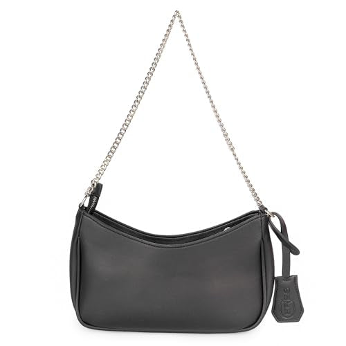 Ceres Cross-Body Sling Bag For Girls/Women | Leather Crossbody Bag With Detachable Shoulder Strap | Ladies Purse Handbag - Black