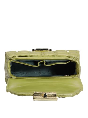 Da Milano Genuine Leather Green Shoulder Bag (10156S) (Small)