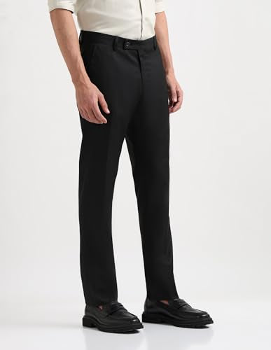 Arrow Men's Tapered Pants (ARAEOTR1905_Black