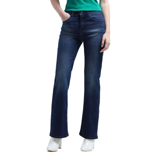 U.S. POLO ASSN. Mid Rise Boot Cut Jeans (UWAW24JEN261_Blue_32)