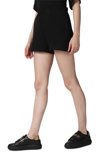 FOREVER 21 women's Boyfriend Shorts (596709_Black