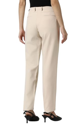 Van Heusen Women's Regular Casual Pants (VWTFFRGF685019_Beige
