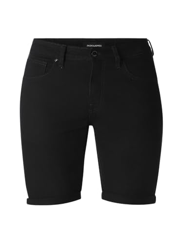 Jack & Jones 5 Pocket Black Denim Shorts
