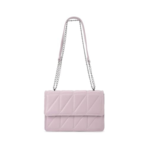 Fastrack Casual Sling Bag with Magnet Button Closure for Girls, Small Size with Internal Organiser, Handheld Design and Metal Chain Sling