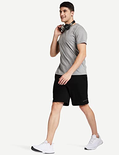 Van Heusen Athleisure Men Knit Shorts - Cotton Rich - Smart Tech, Easy Stain Release, Anti Stat, Ultra Soft, Moisture Wicking_50001_Black_M