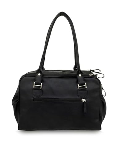 Baggit Women Black Duffle Handbag Medium Size | Ladies Stylish Casual Purse Bag