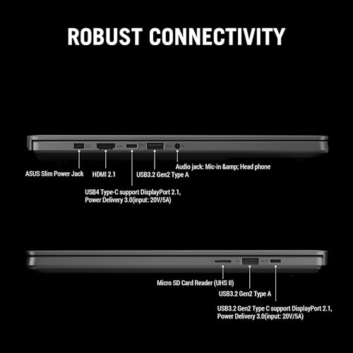 ASUS ROG Zephyrus G14,AMD Ryzen AI 9 HX 370 Gaming Laptop(RTX 5070 Ti -12GB/110W TGP/32GB/2TB/3K OLED/14/120Hz/Windows 11/M365 Basic (1Year)*/Office Home 2024/Eclipse Gray/1.57 Kg) GA403WR-QS123WS