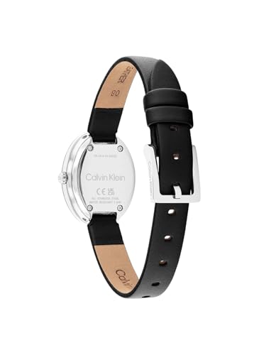 Calvin Klein Twisted Bezel Qtz Basic Mini Black Oval Dial Women's Watch- 25100145