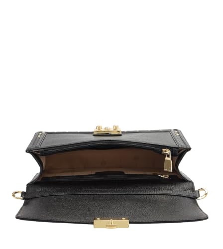 Da Milano Leather Shoulder Bag for Women - Black (LB-01193OL)