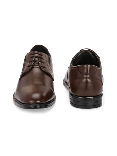 Eego Italy Plus Size Padded Formal Shoes - CEO-BROWN-15