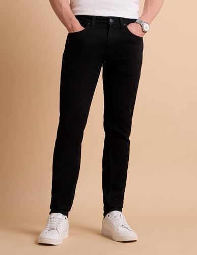 U.S. POLO ASSN. Denim Co. Men's Brandon Slim Tapered Fit Black Jeans