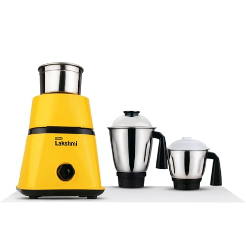 Maha Lakshmi® Mixer Grinder 750W | 3 Stainless Steel Jars (Grind, Store & Multipurpose) | Heavy Duty Copper Motor | Powerful 3 Speed Control | Best Kitchen Mixer Grinder with 2 Years Warranty, Indian