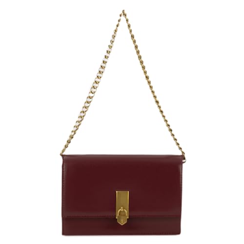 Miraggio Mila Shoulder Clutch Bag with Chain Strap for Party | Clutch Purse for Women