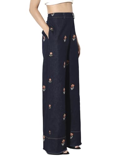 ONLY Women's Straight Jeans (9021519-Dark Blue Denim_Dark