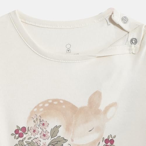 Mothercare Girls Arctic Berry Printed Full Sleeve All-In-One - Cream