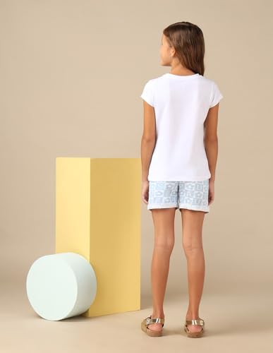 U.S. POLO ASSN. Girl's Regular Fit T-Shirt (UGSS25TSH241 White