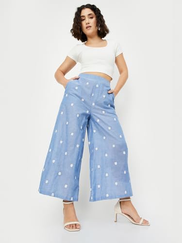 Max Women's Regular Trousers (SEA12_Blue